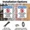Signmission Detention Pond No, 7 in W x Rectangle, Plastic OS-2PACK-NS-P-710-V-10980 - alternate 8